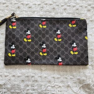 Mickey Mouse Black Wristlet